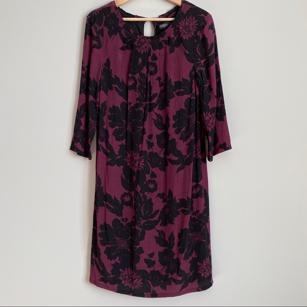 Soaked in Luxury Purple and Black Dress